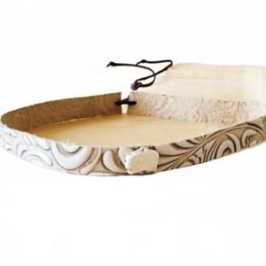 NEW JEWELRY JUNKIE women's sandy floral embossed leather with turquoise slab hat